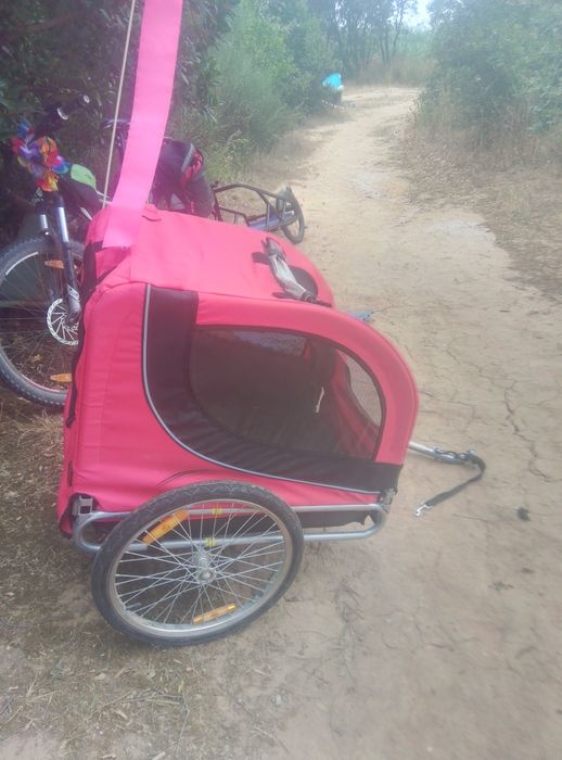 Atrelado bicicleta para cão