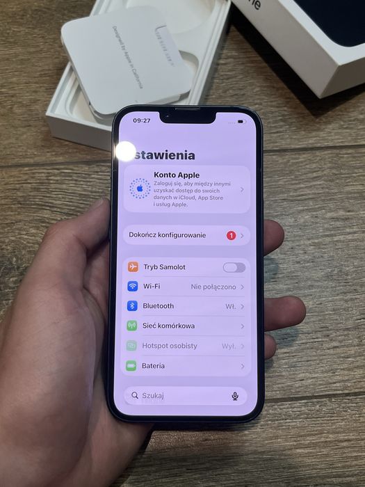 iPhone 13 128GB Midnight / Stan BDB / Pudełko / Etui