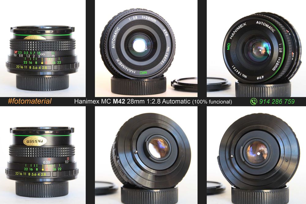 Objetivas 24mm / 28mm / 35mm (Canon FD | M42 | Olympus OM)