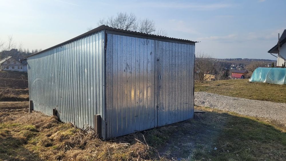 Garaż blaszany blaszak, na wynajem. Luborzyca