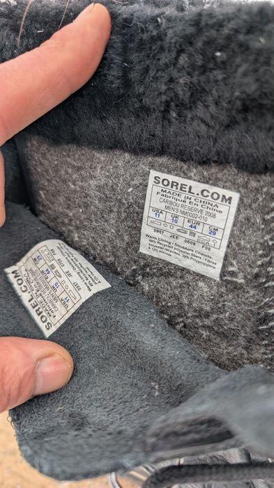 SOREL Caribou Reserve — зимові черевики теплі шкіряні чоботи Eur 44-45