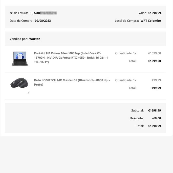 HP Omen 16 Gaming - i7 13700H - RTX 4050 - 16GB RAM - 1TB SSD