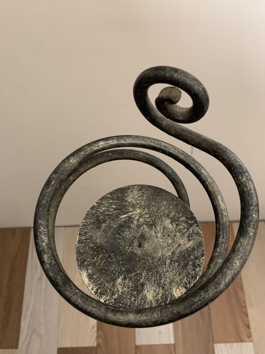 Świecznik metalowy 120cm malowany