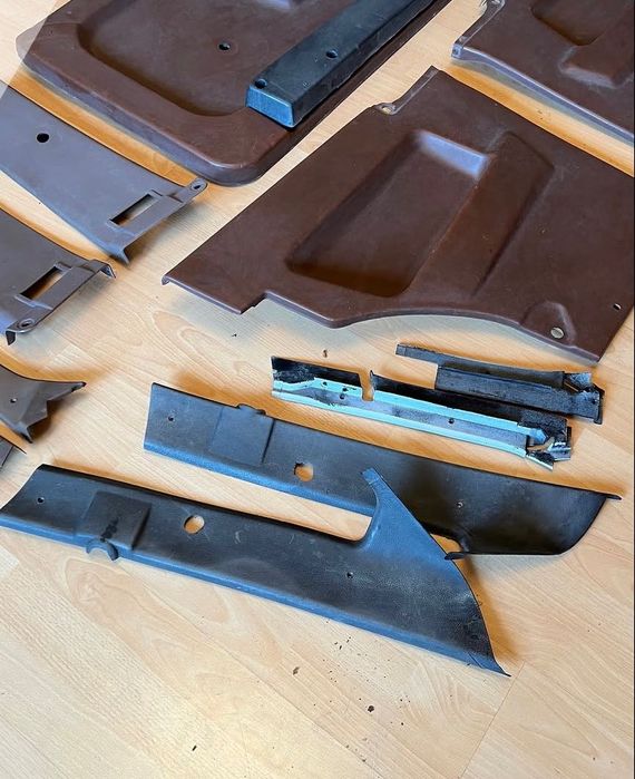 РАННИЕ СССР рыжие дверные карты на ВАЗ 2108 завод кирпичные оригинал