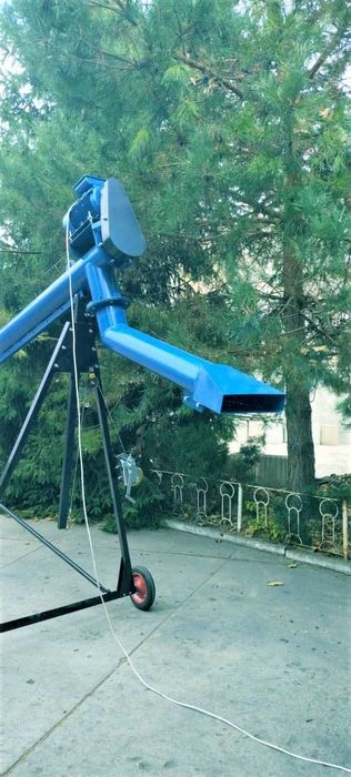 159мм*8м, шнековый навантажувач, погрузчик зерна, протруювач, шнек