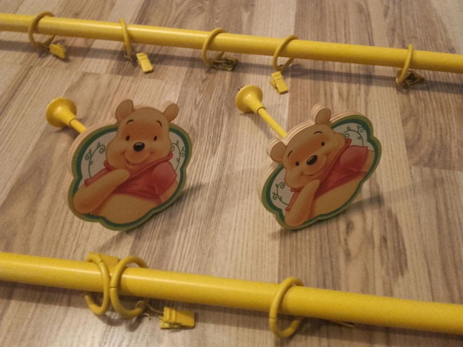 Sprzedam metalowy żółty karnisz Bojanek Disney Bambini Kubuś Puchat