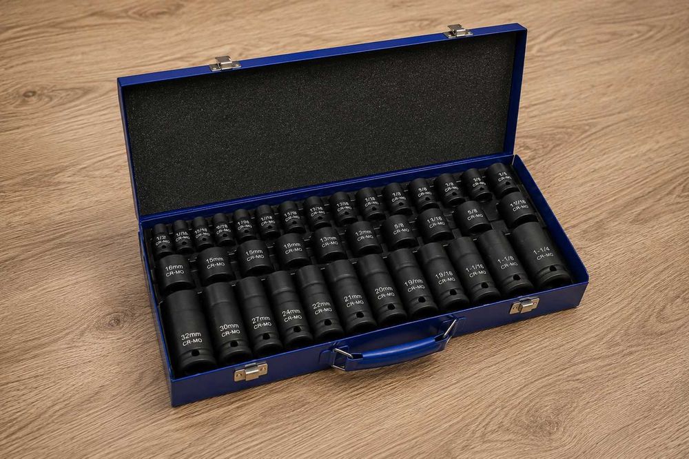 Набір ударних торцевих головок 1/2″ AL-FA