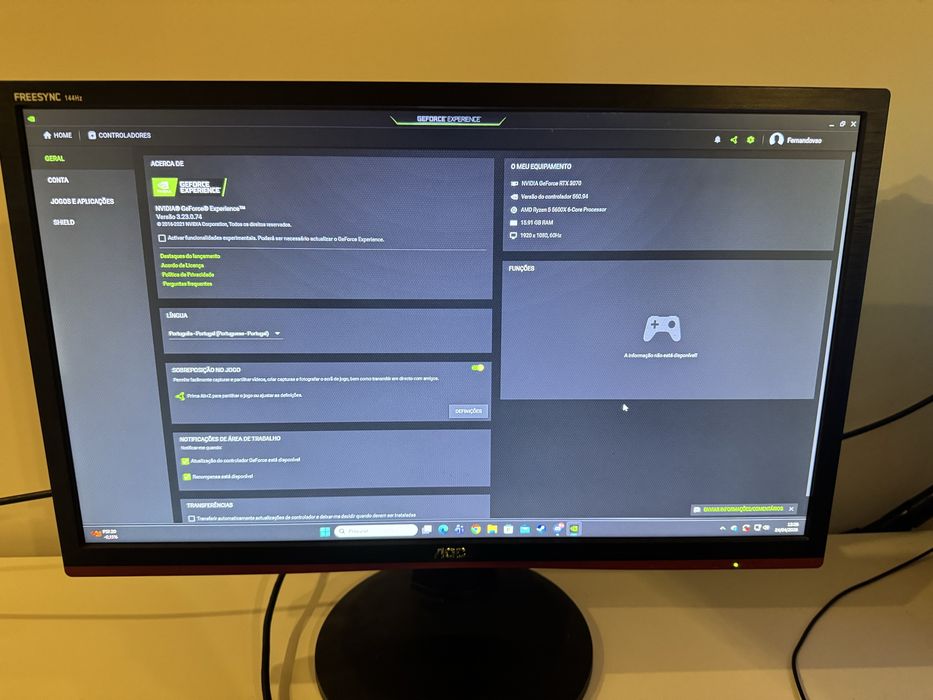 Pc rtx 3070 e ryzen 5600x