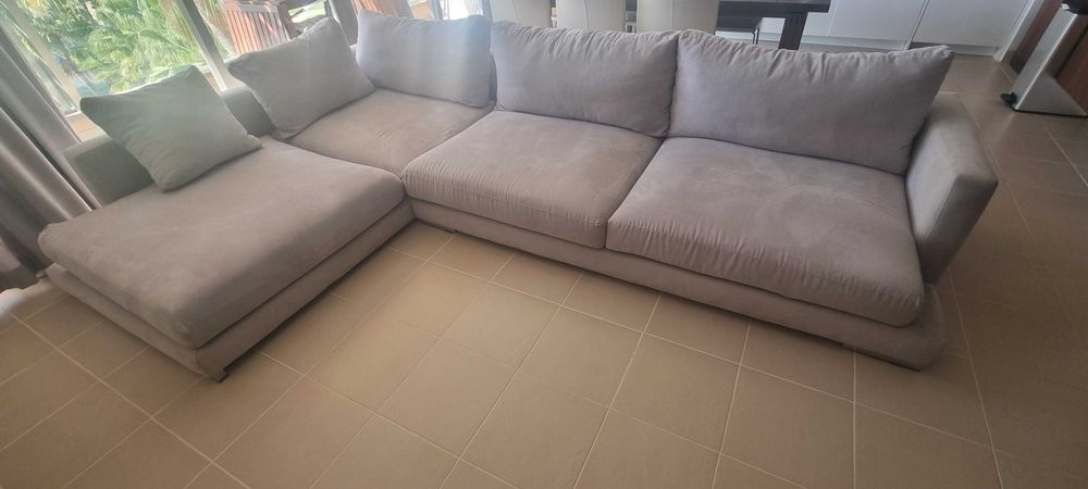 Sofa chillout tecido beje