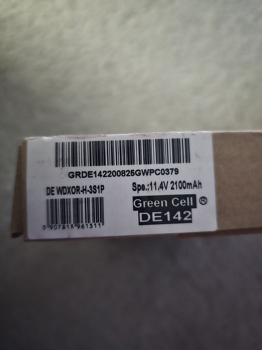 Bateria litowo-jonowa marki Green Cell, do laptopa Dell