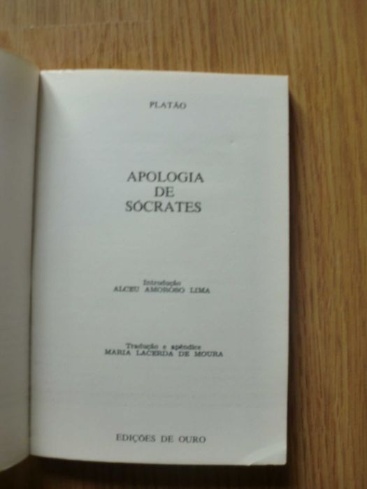 Apologia de Sócrates
de Platão