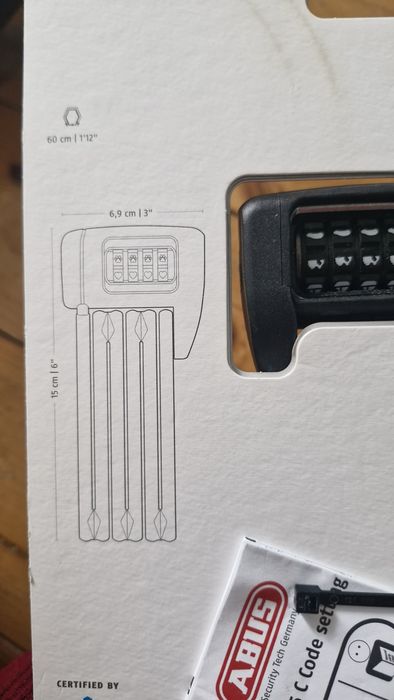 Zapinka rowerowa Abus Bordo 6055C LITE