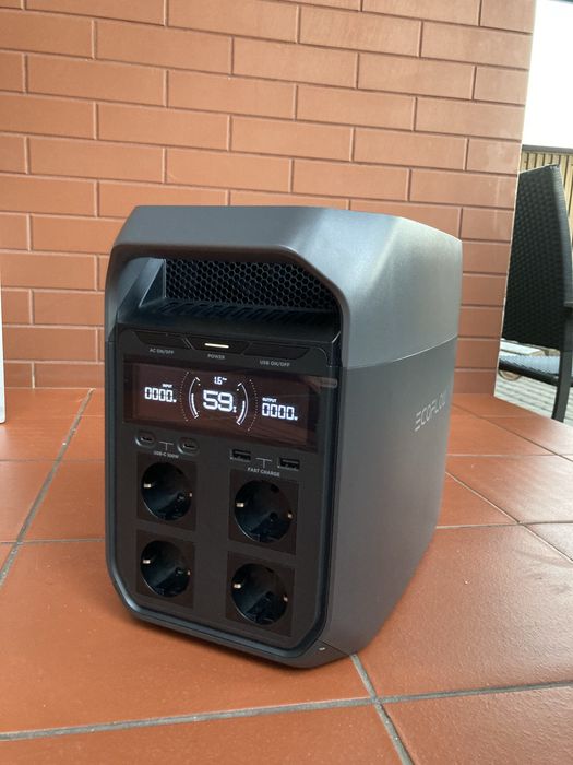 Зарядна станція EcoFloow Delta3 , 1800W 1024Wh Solar Battery ( ДБЖ]UPS