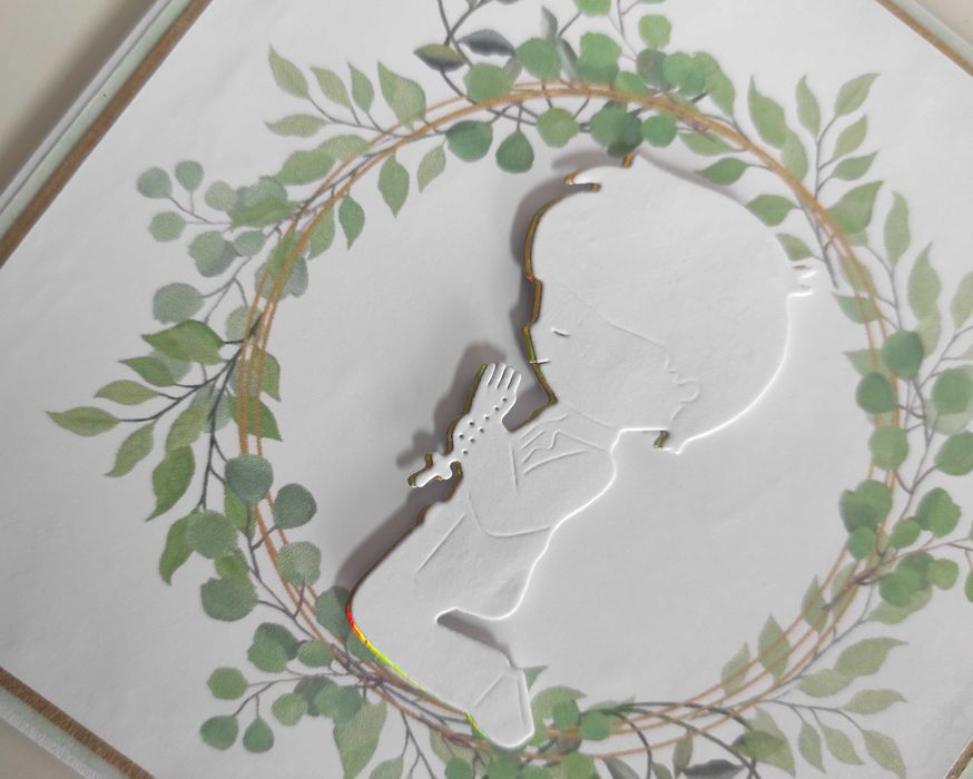 Kartka na Komunię Świętą ręcznie robiona handmade