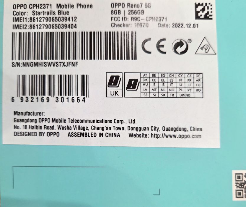 OPPO RENO 7 5G jak Nowy