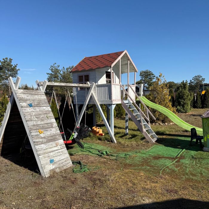 Plac zabaw dla dzieci (2 huśtawki zjeżdżalnia)