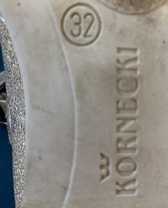 Baleriny buty buciki Kornecki rozm32 Srebrne