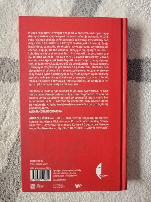 Książka Wniebowziete Anna Sulińska o stewardesach w PRLu