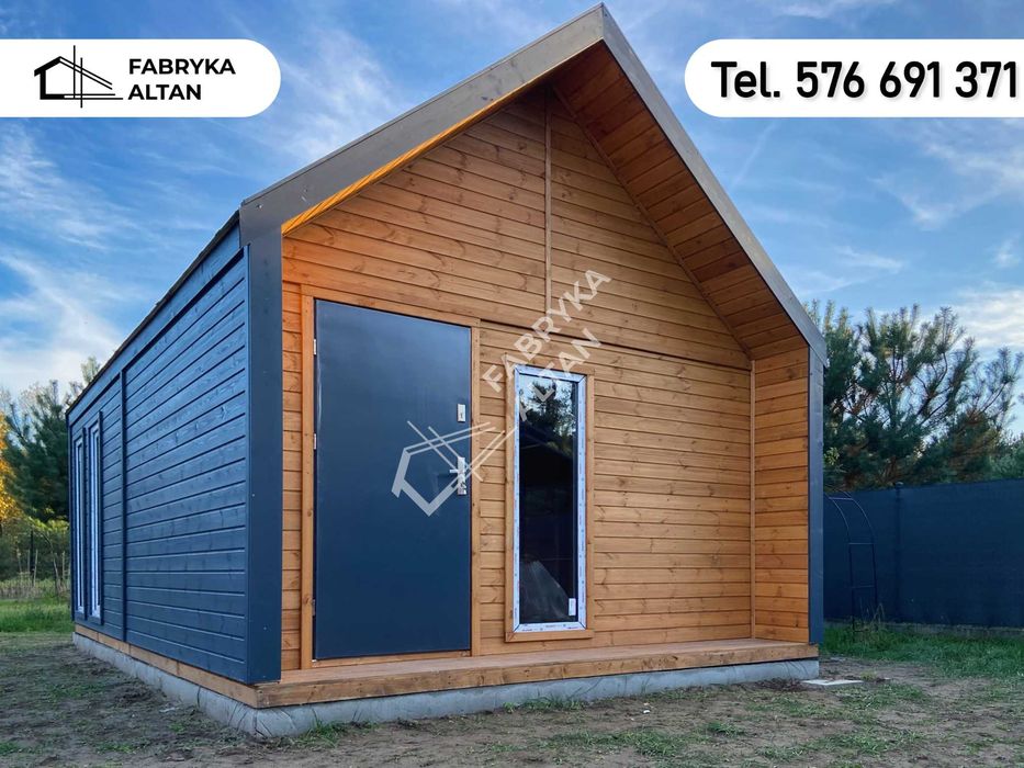Nowoczesny domek, stodoła, drewniany, domki, 4x6 - Fabryka Altan