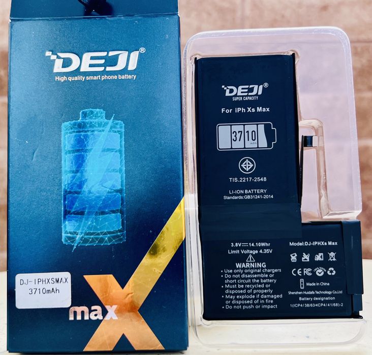 Батарея iPhone Xs Max аккумулятор с повышенной емкостью 3710 mAh Deji