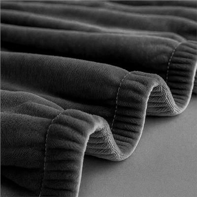 Pokrowiec na kanapę welur 190-230cm c. szary