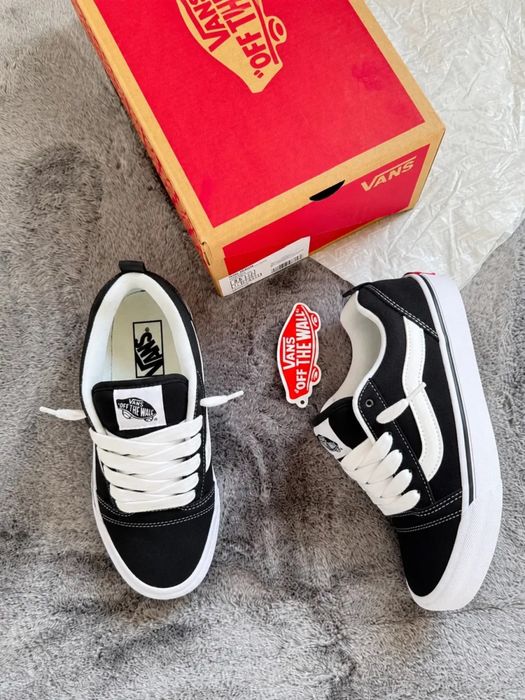 ‼️НОВИНКА Кеди Vans Knu Skool black 36-45 у Чорно-білому кольорі
