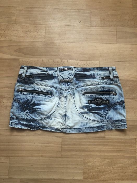 Джинсовая мини-юбка