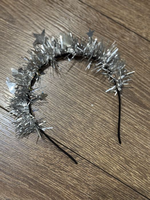 Святкова новорічна нарядна сукня/плаття Сніжинка на рік, з обідочком