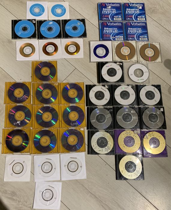 Mini dvd-r;mini dvd-rw 8 см.