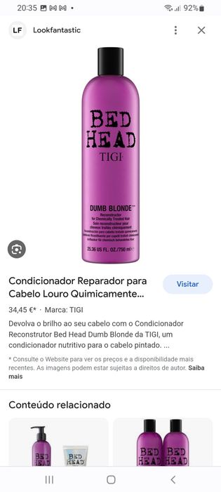 2 Condicionadores Bed Head Tigi