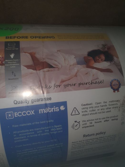 Colchão Viscoelástico MATRIS novo