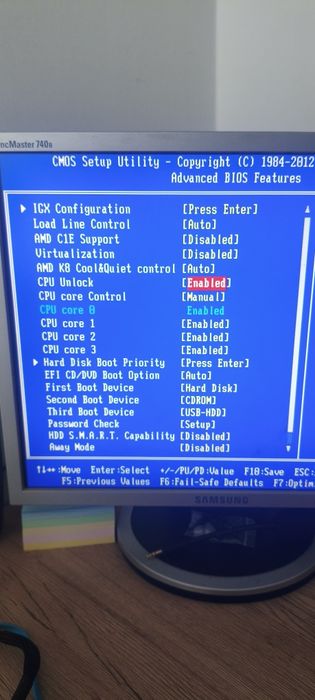 Procesor AMD Phenom II 555 BE,  płyta Gigabyte 78LMT-S2P , ram 4gb
