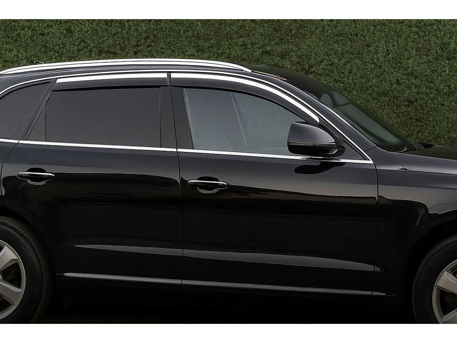 Audi Q5 2008-2017 рр. Вітровики з хромом Niken Luxury (4 шт)