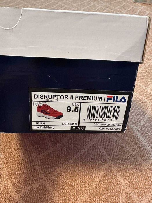 Оригінал Fila чоловічі кросівки DISRUPTOR II, р. 42.5