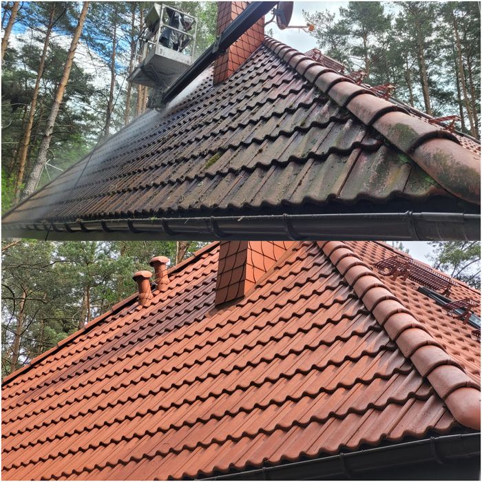 Mycie kostki brukowej elewacji dachów paneli fotowoltaicznych malowani