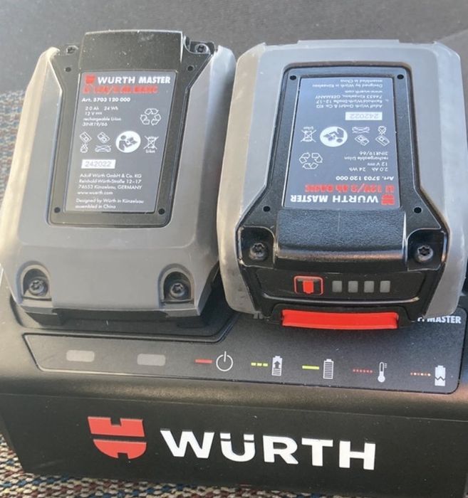 Baterias Wurth e  carregador