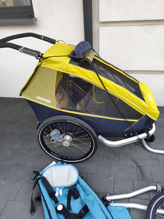 Przyczepka rowerowa Croozer 1 amortyzacja 3w1 riksza