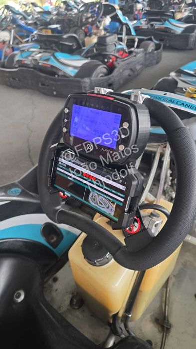 Suporte 2 em 1 para Alfano e Telemóvel – Volante de Kart