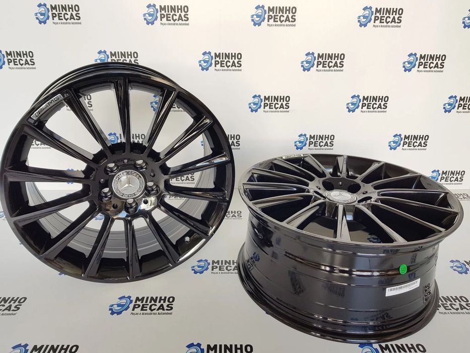 Jantes Mercedes (C63) AMG Turbine em 18 Preto Brilho