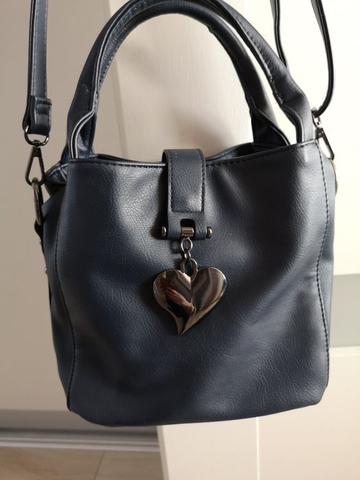 Torebka damska granarowa