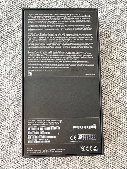 IPhone 12 Pro Max 256GB grafit