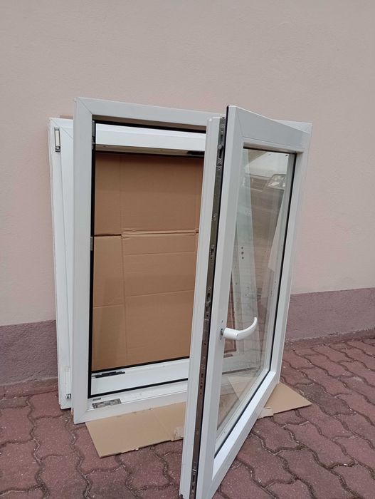 okno PCV szer.100 x wys.60 U lub 60x100 RU białe,techniczne i inne rozmiary