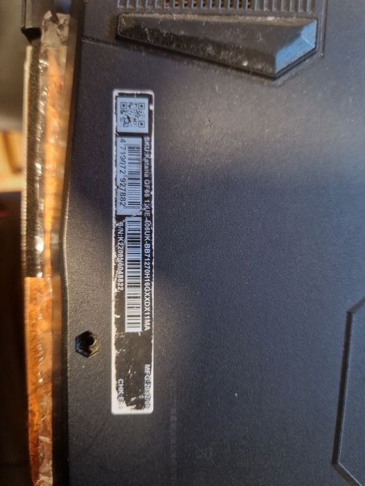 Msi gf66 на розборку i7 12700 rtx 3060