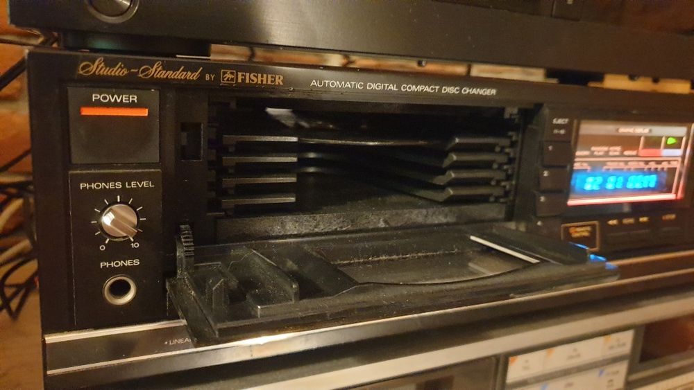 CD player Fisher DAC 205 zmieniarką 5 x CD z pilotem. Rarytas