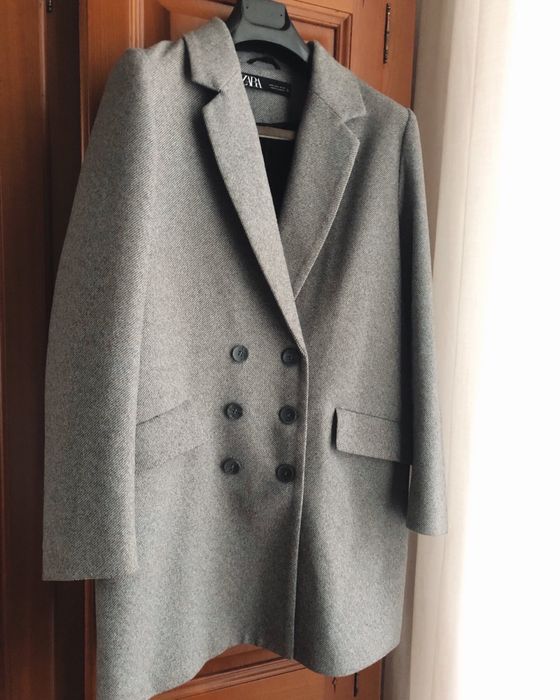 Sobretudo Cinza ZARA