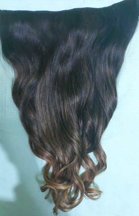 APLIQUE DE TIC-TAC, CABELO HUMANO BRASILEIRO COM OMBRE HAIR