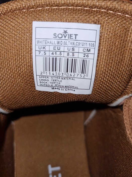 Bota Soviet Homem (Tam. 41.5) - Como Novas