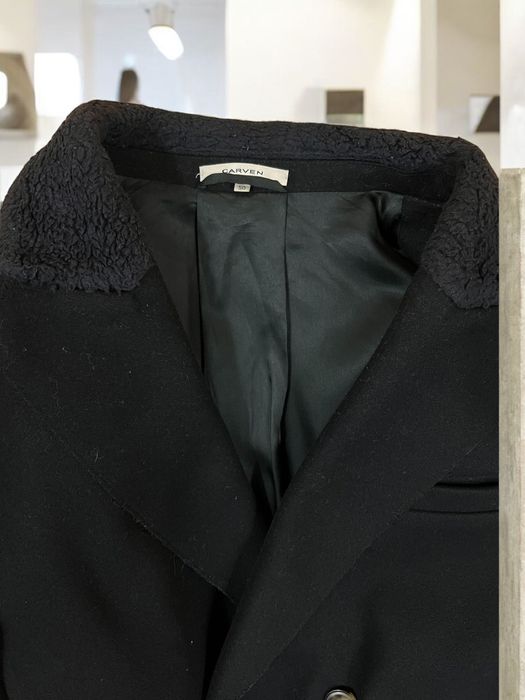 Carven roz. 50 męski krótki płaszcz dwurzędowy bosmanka