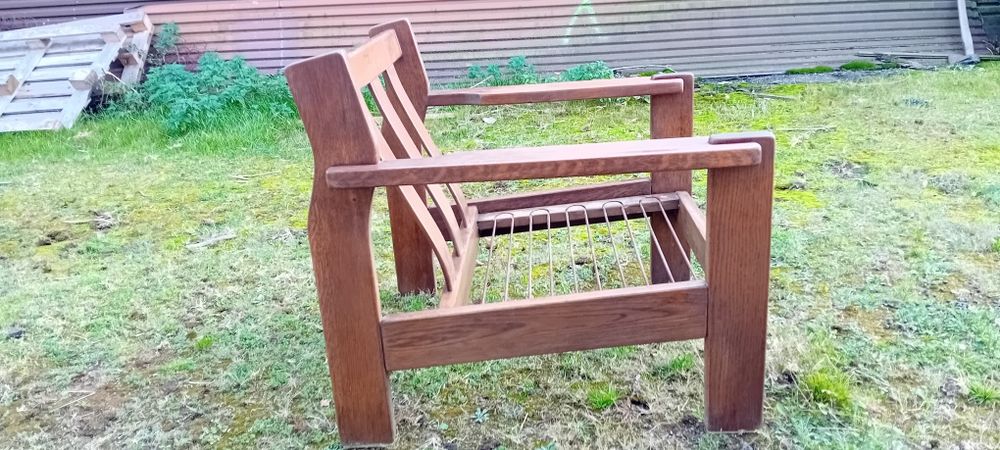 Fotel typ heban lata 70-80 w stylu shabby chic Swarzędz