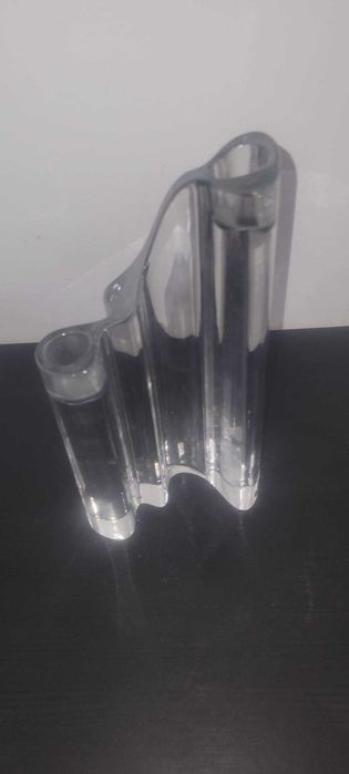 Castiçal Duplo Imponente em Cristal de Boémia (23cm) - Original